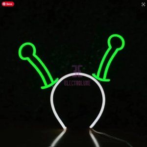 NWT Electroluxe Alien Superstar LED Neon Headband (Black Band)